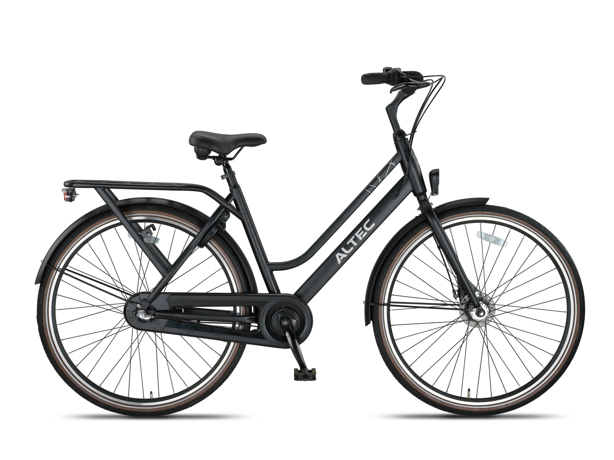 Altec Manta Damesfiets 28 inch N-3 52 cm Mat Zwart