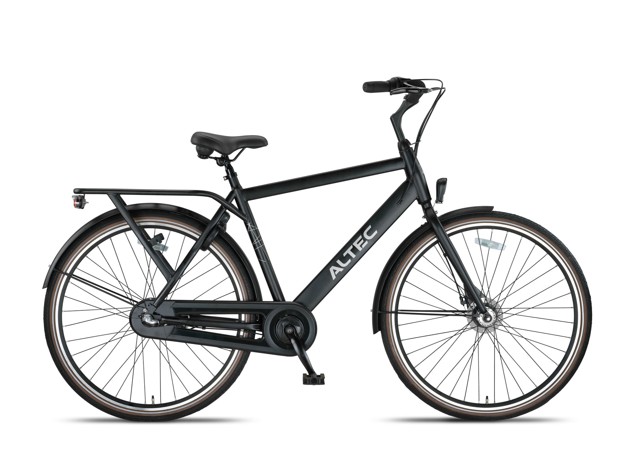 Altec Manta Herenfiets 28 inch N-3 Mat Zwart 55 cm
