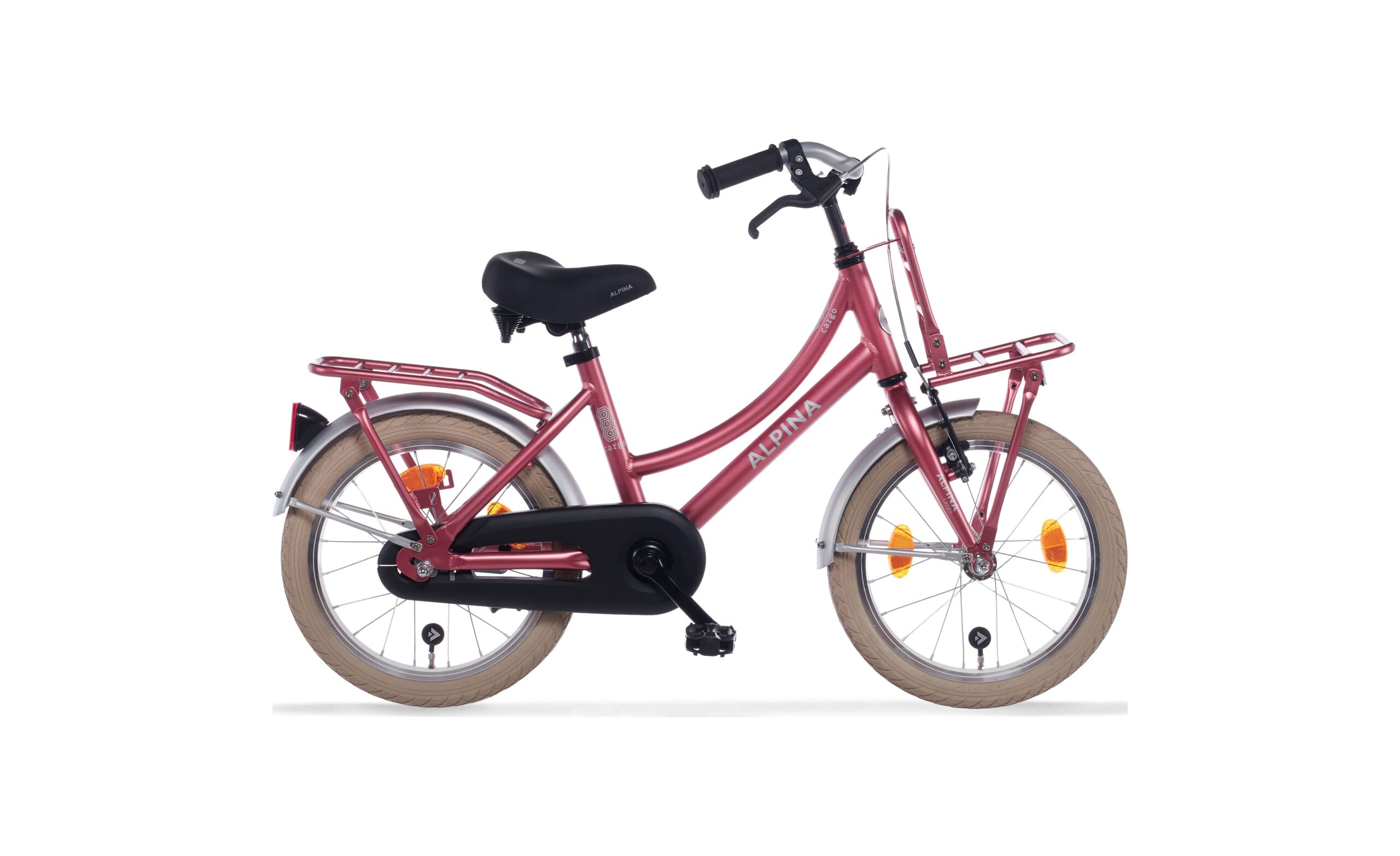 Alpina Cargo Kinderfiets 16 inch - Berry Red Matte