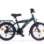 Alpina Yabber Kinderfiets 18 inch - Pine Green Matte - Vivid Black Matte