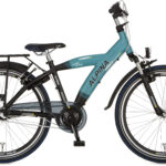 Alpina Yabber Kinderfiets 24 inch Pacific Blue Matte - Jet Black Metallic 3 Versnellingen