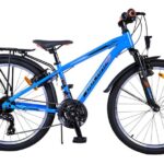 Volare Cross Kinderfiets 24 inch Jongensfiets Blauw 21 Versnellingen