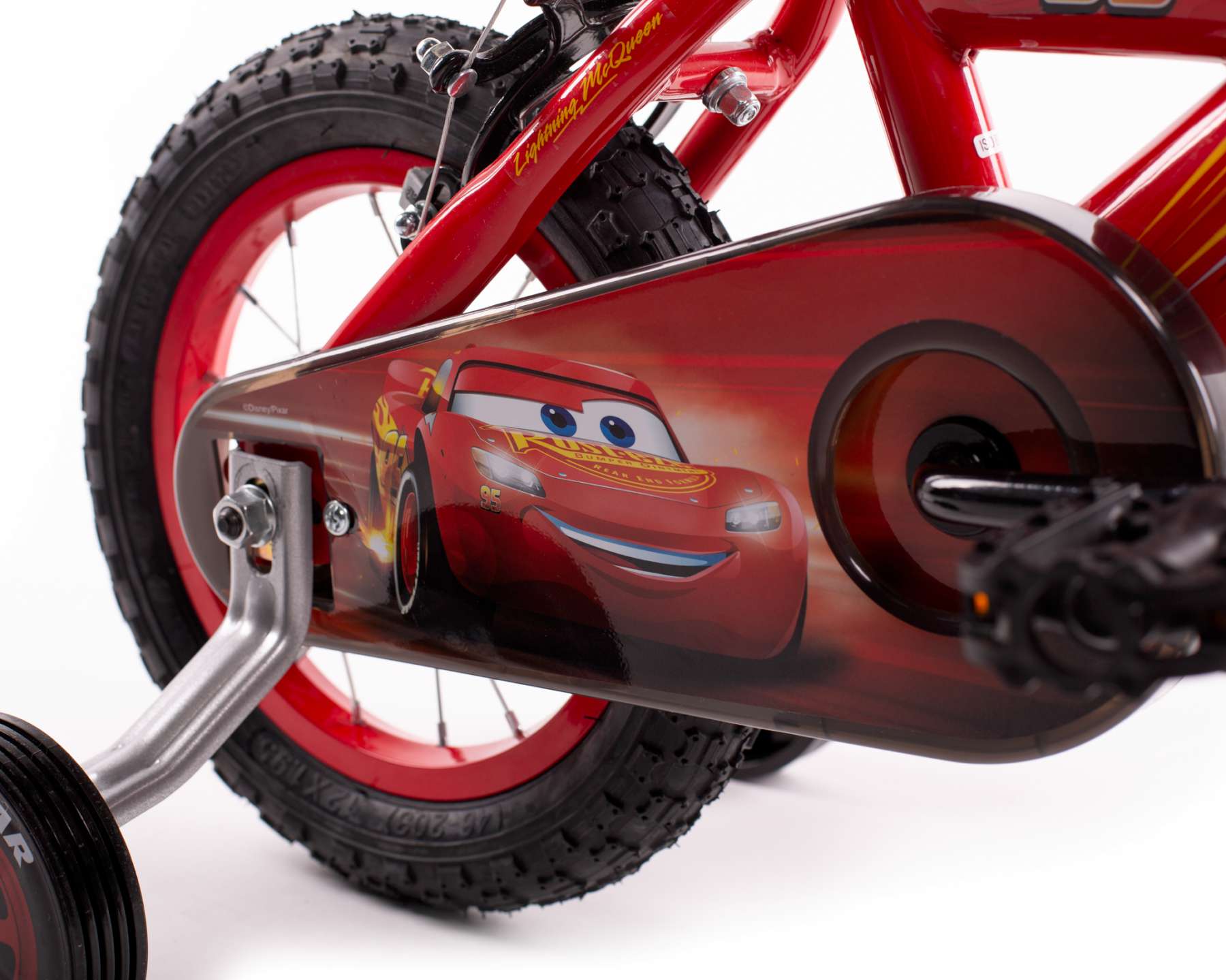 Disney Cars Kinderfiets 12 inch Jongensfiets Rood Twee Handremmen - Afbeelding 7
