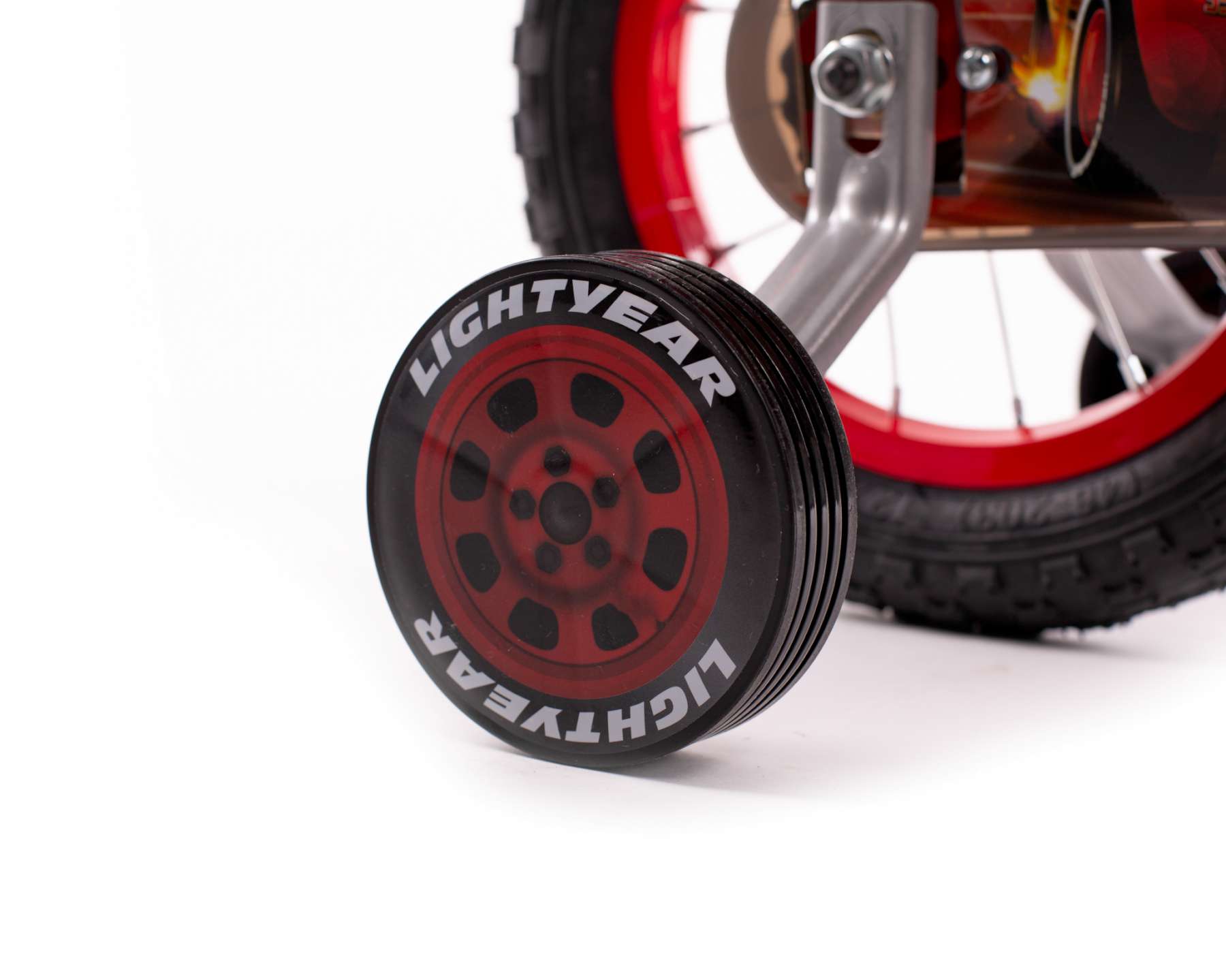 Disney Cars Kinderfiets 12 inch Jongensfiets Rood Twee Handremmen - Afbeelding 8