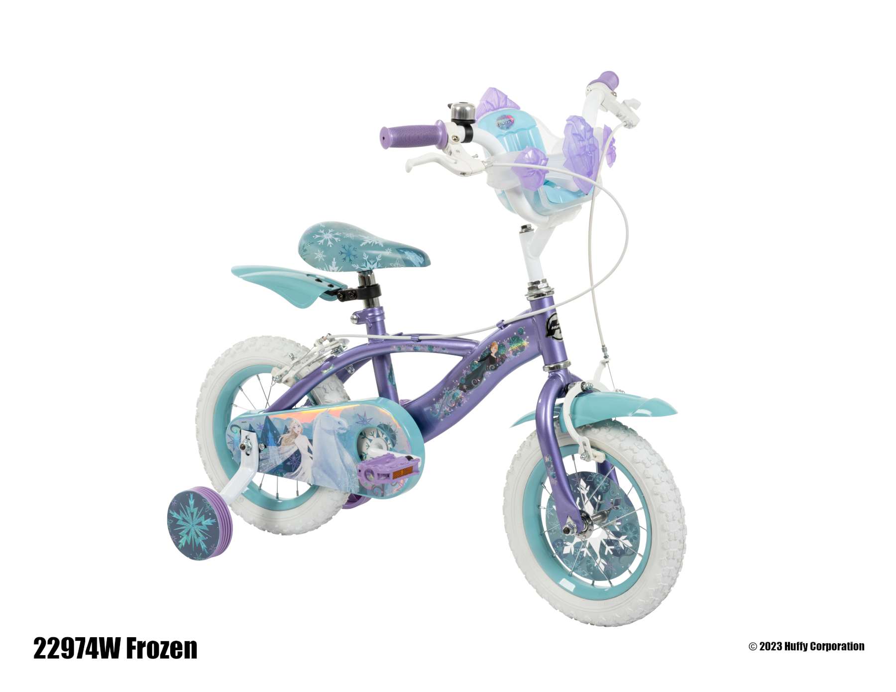 Disney Frozen 2 Kinderfiets 12 inch Meisjesfiets Paars Twee Handremmen - Afbeelding 10