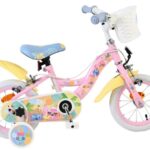 Koala Kinderfiets 12 inch Meisjesfiets Roze Twee Handremmen