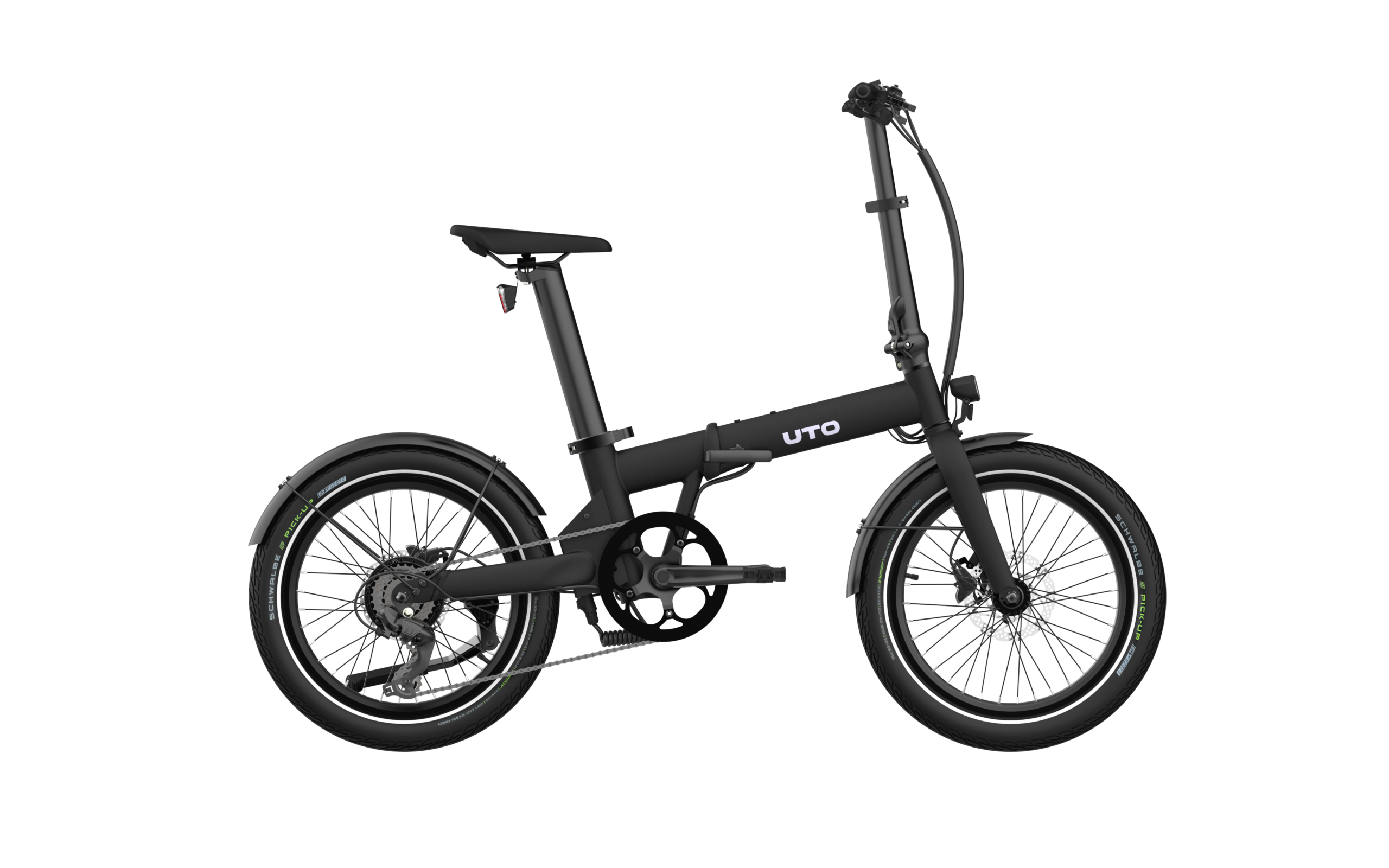 UTO OG20 Elektrische Vouwfiets 20 inch 378 Wh - Zwart