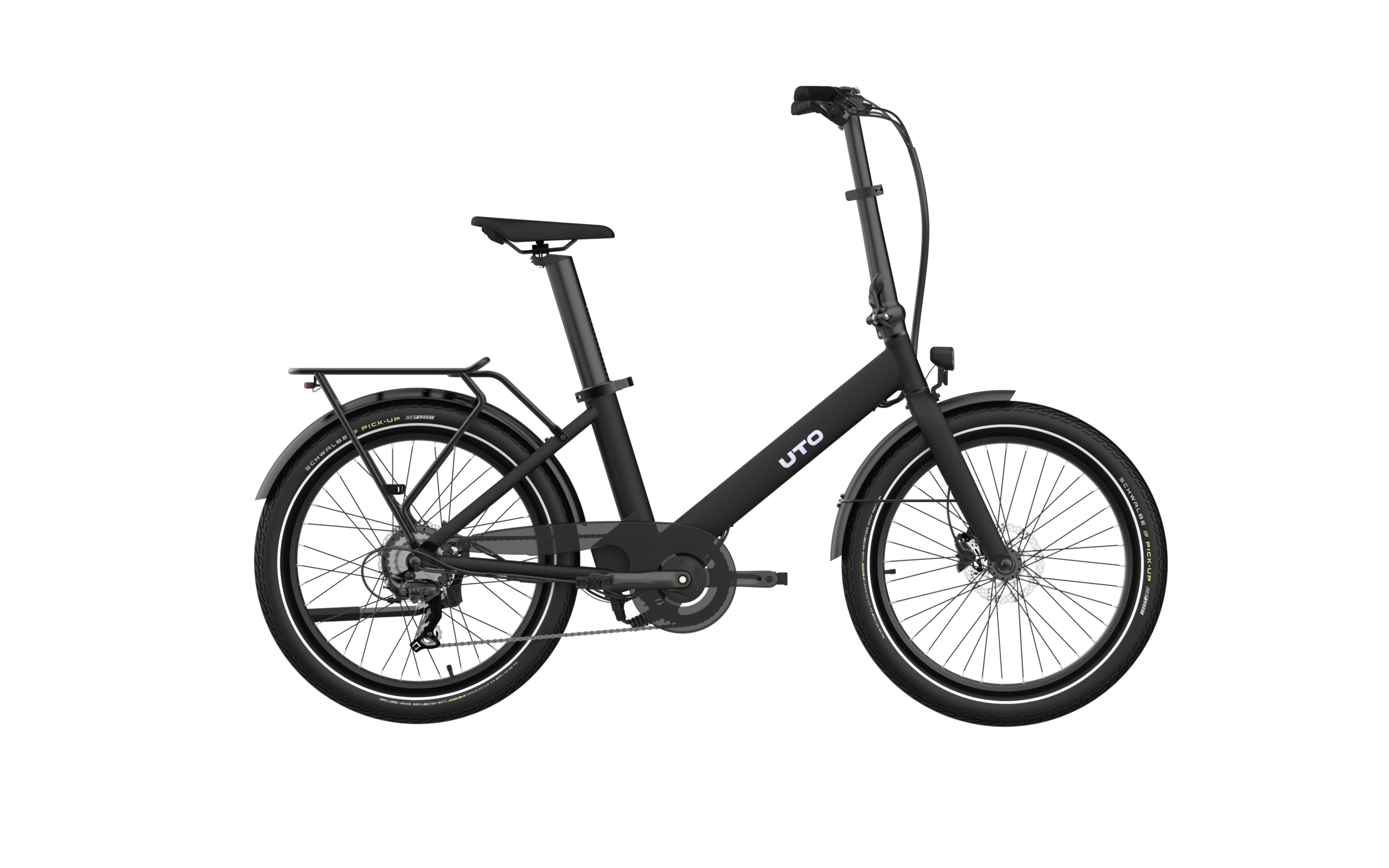UTO OG24 Elektrische Compactfiets 24 inch - Zwart