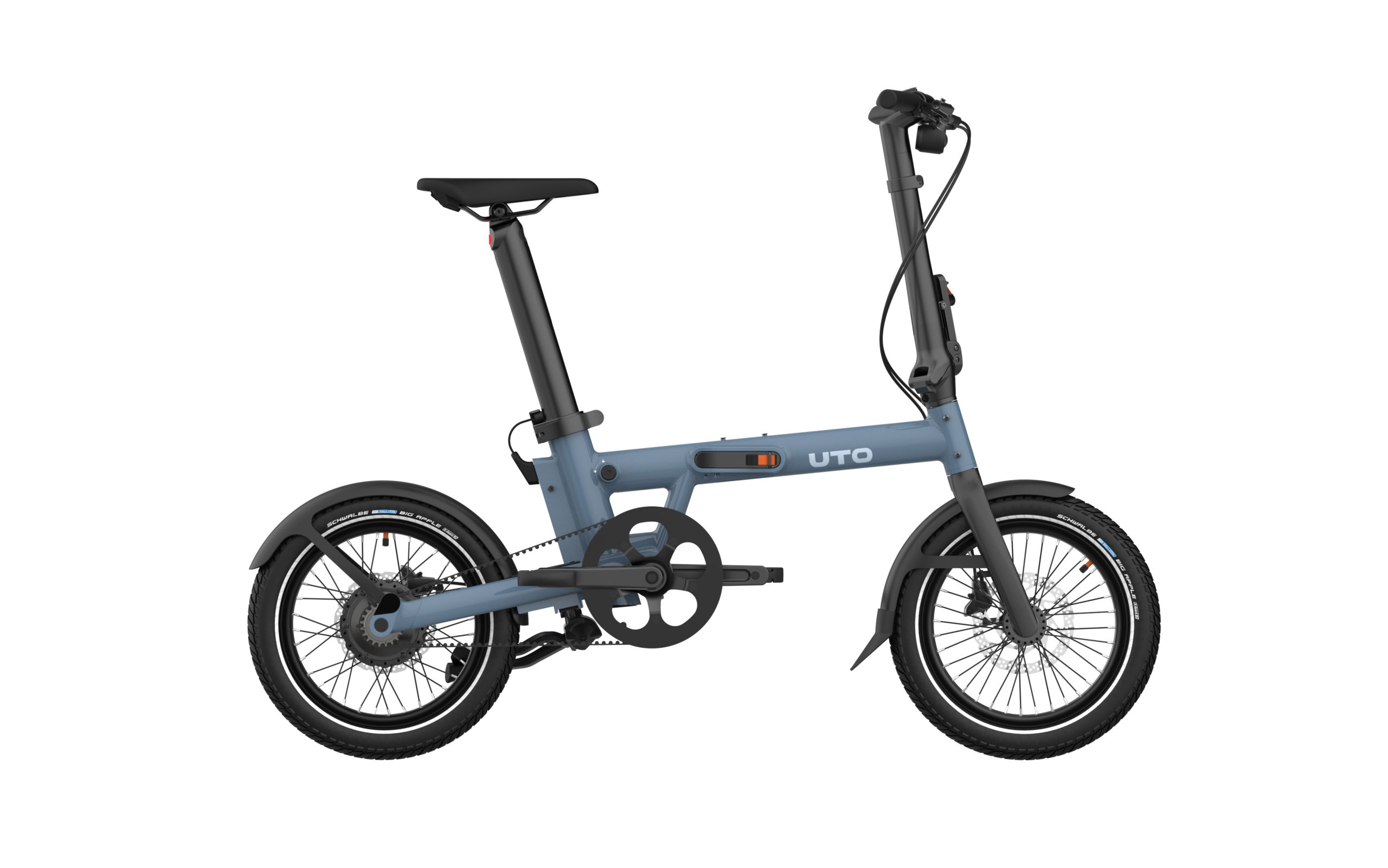 UTO PRO16 Elektrische Vouwfiets 16 inch Blauw 2 Versnellingen v0 UART