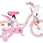 Hello Kitty Kinderfiets 16 inch Meisjesfiets Roze Twee Handremmen