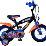 Hot Wheels Kinderfiets 12 inch Jongensfiets Zwart Twee Handremmen