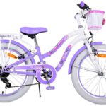 Volare Lovely Kinderfiets 20 inch Meisjesfiets Paars 7 Versnellingen