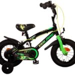 Volare Super GT Kinderfiets 12 inch Jongensfiets Zwart Twee Handremmen