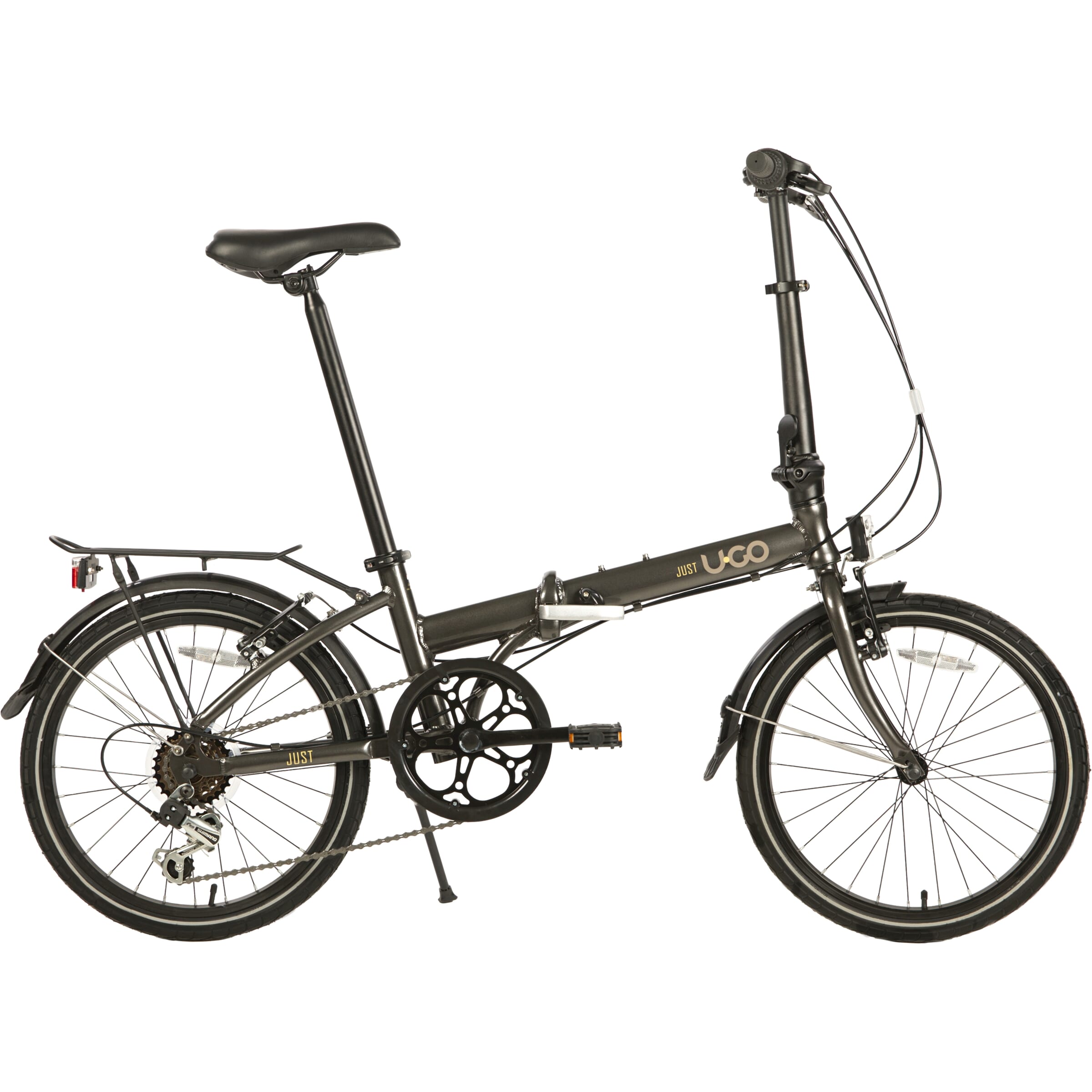 UGO Just Vouwfiets 20 inch Grijs 6 Versnellingen