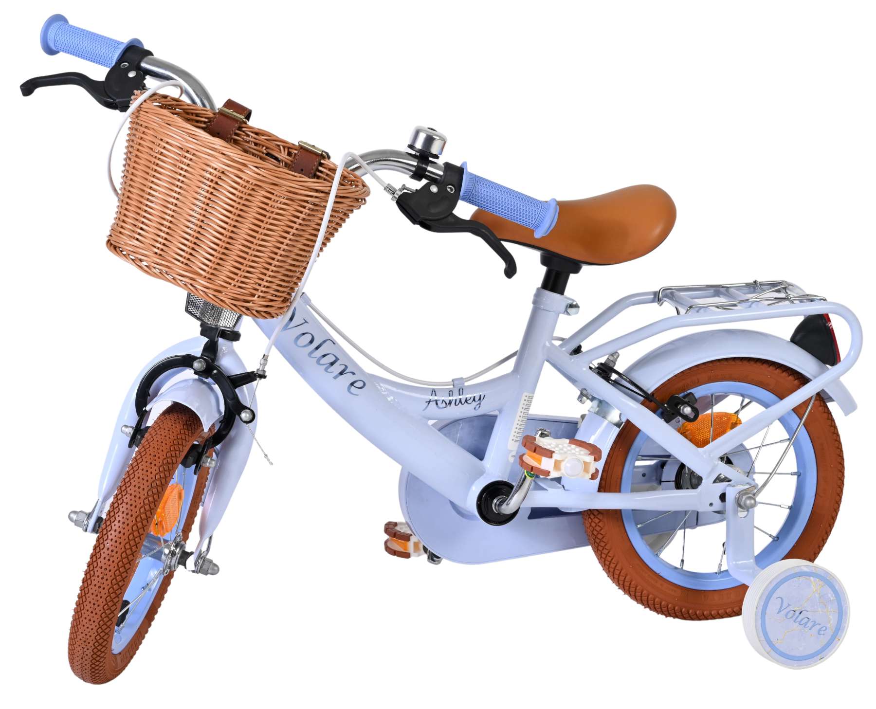 Volare Ashley Kinderfiets 12 inch Meisjesfiets Lichtblauw Twee Handremmen - Afbeelding 8