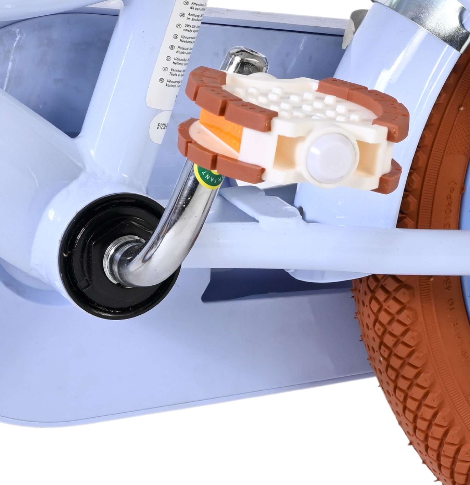 Volare Ashley Kinderfiets 12 inch Meisjesfiets Lichtblauw Twee Handremmen - Afbeelding 9