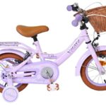 Volare Ashley Kinderfiets 12 inch Meisjesfiets Lila Twee Handremmen