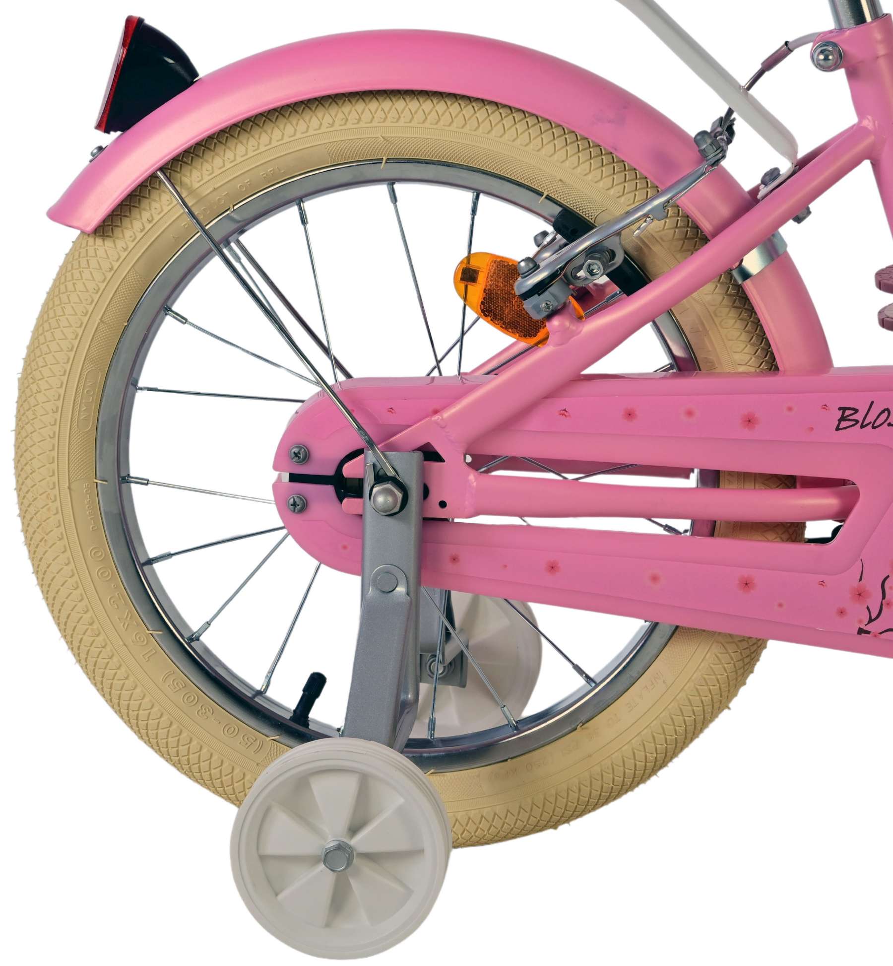 Volare Blossom Kinderfiets 16 inch Meisjesfiets Roze Twee Handremmen - Afbeelding 3
