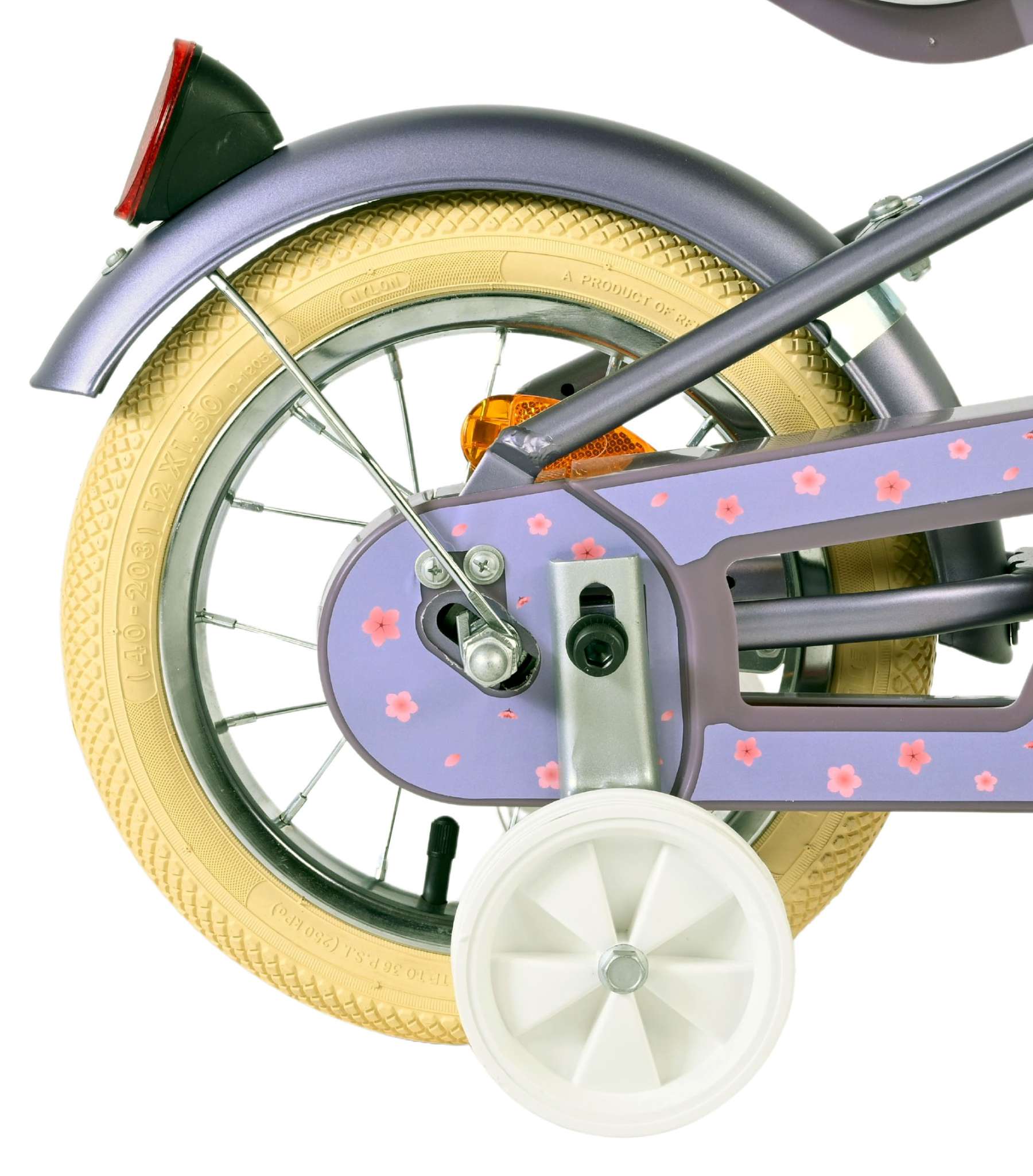 Volare Blossom Kinderfiets 12 inch Meisjesfiets Paars - Afbeelding 2