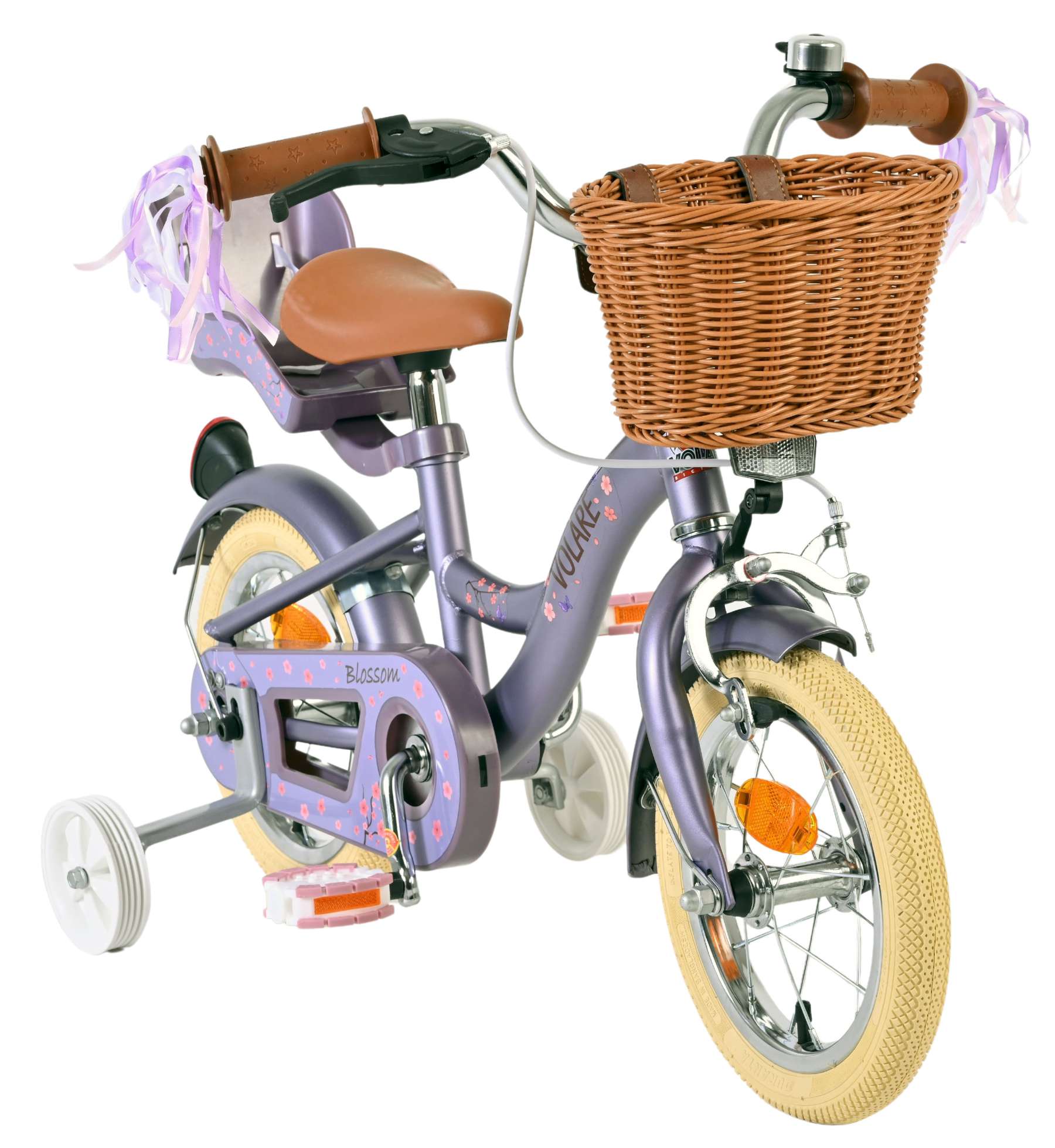 Volare Blossom Kinderfiets 12 inch Meisjesfiets Paars - Afbeelding 5