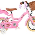 Volare Blossom Kinderfiets 12 inch Meisjesfiets Roze Twee Handremmen