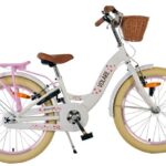 Volare Blossom Kinderfiets 20 inch Meisjesfiets Wit Twee Handremmen