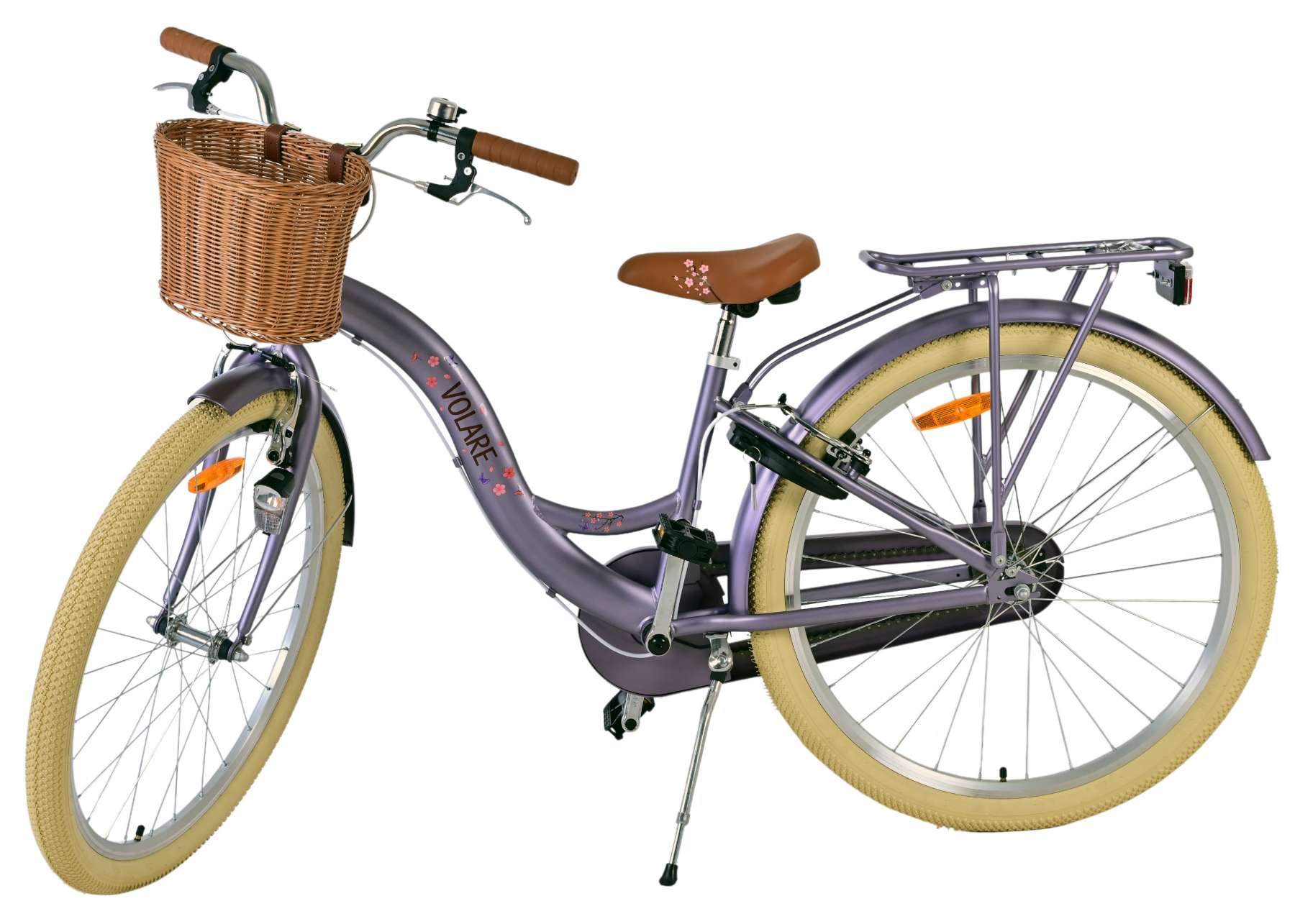 Volare Blossom Kinderfiets 26 inch Meisjesfiets Paars Twee Handremmen - Afbeelding 11