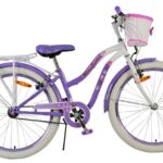 Volare Lovely Kinderfiets 24 inch Meisjesfiets Paars Twee Handremmen