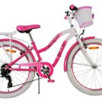 Volare Lovely Kinderfiets 24 inch Meisjesfiets Roze 7 Versnellingen