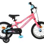 Volare Milano Kinderfiets 14 inch Meisjesfiets Roze Twee Handremmen