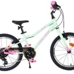 Volare Milano Kinderfiets 18 inch Meisjesfiets Groen 6 Versnellingen