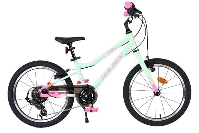 Volare Milano Kinderfiets 18 inch Meisjesfiets Groen 6 Versnellingen