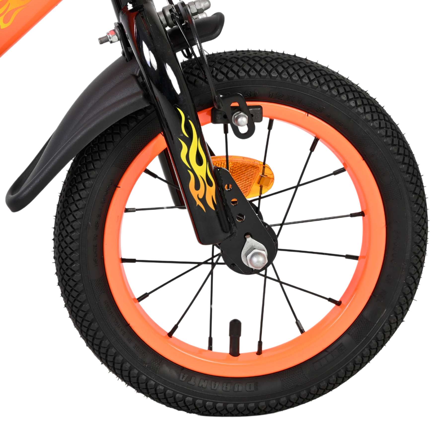 Volare Strike Kinderfiets 12 inch Jongensfiets Oranje Twee Handremmen - Afbeelding 3