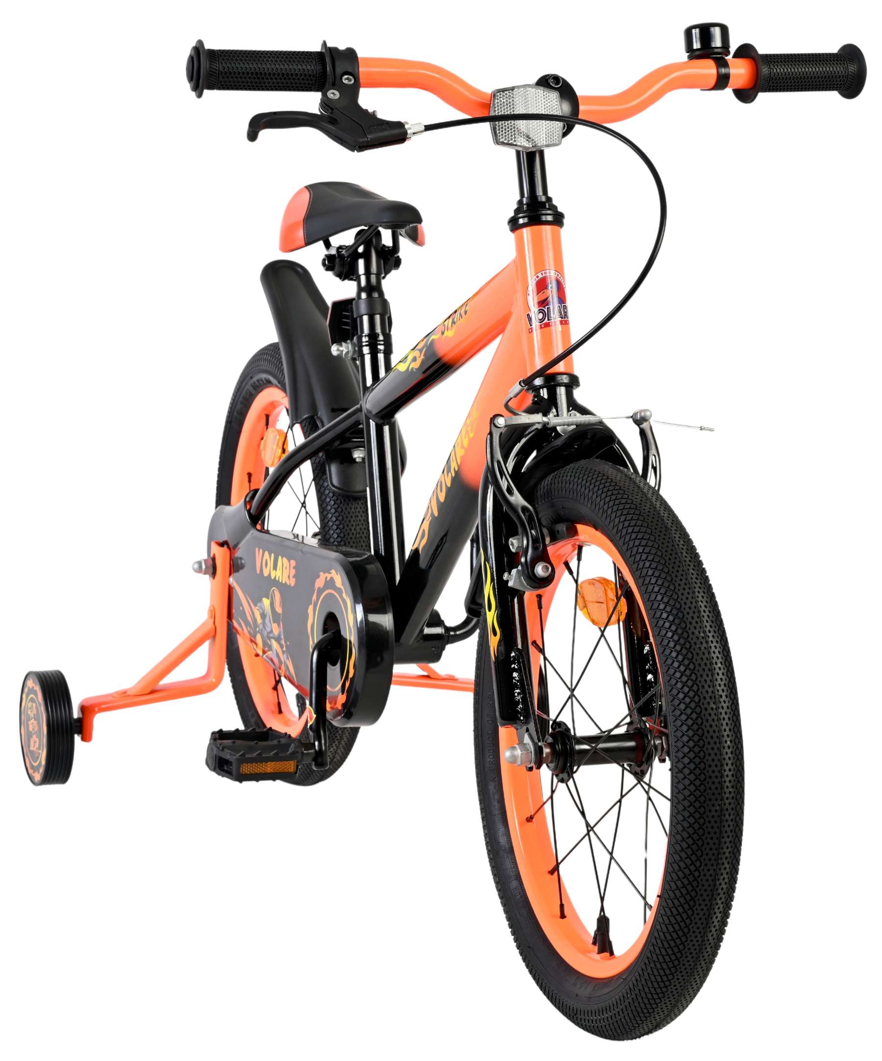 Volare Strike Kinderfiets 16 inch Jongensfiets Oranje Twee Handremmen - Afbeelding 5