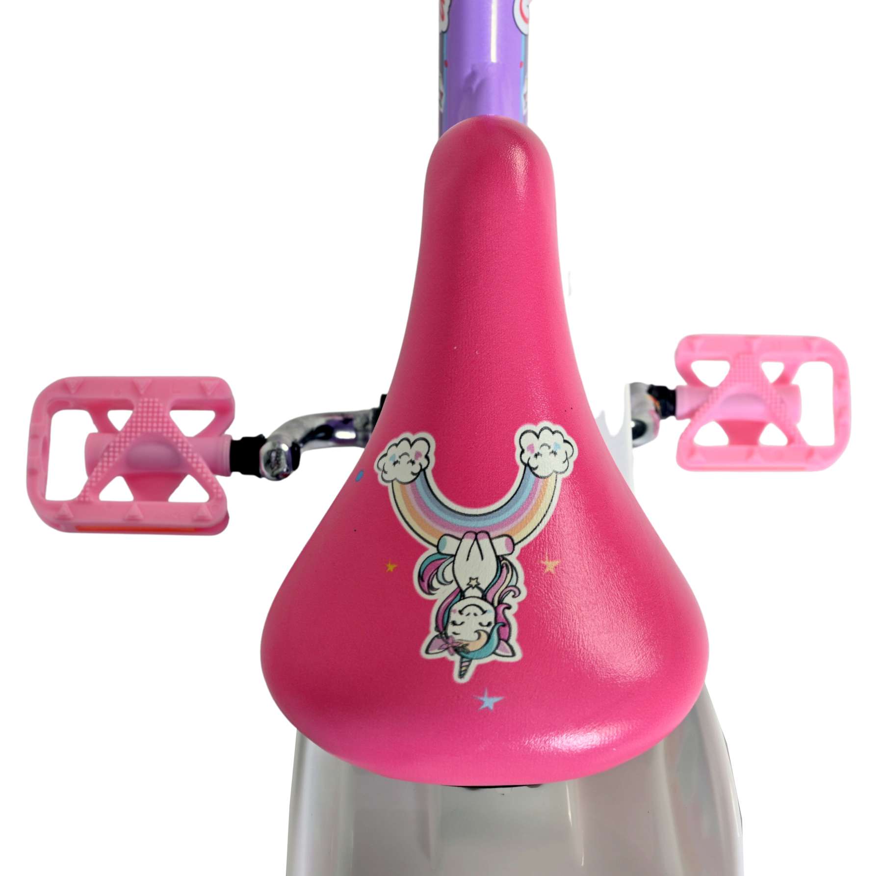 Volare Unicorn Kinderfiets 12 inch Meisjesfiets Paars - Afbeelding 4