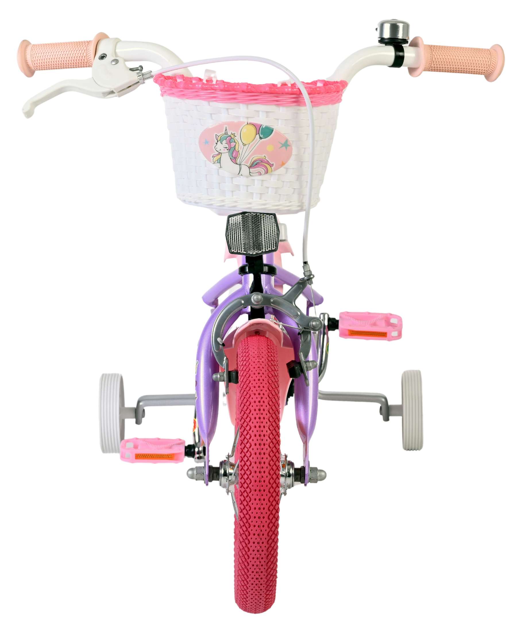 Volare Unicorn Kinderfiets 12 inch Meisjesfiets Paars - Afbeelding 6