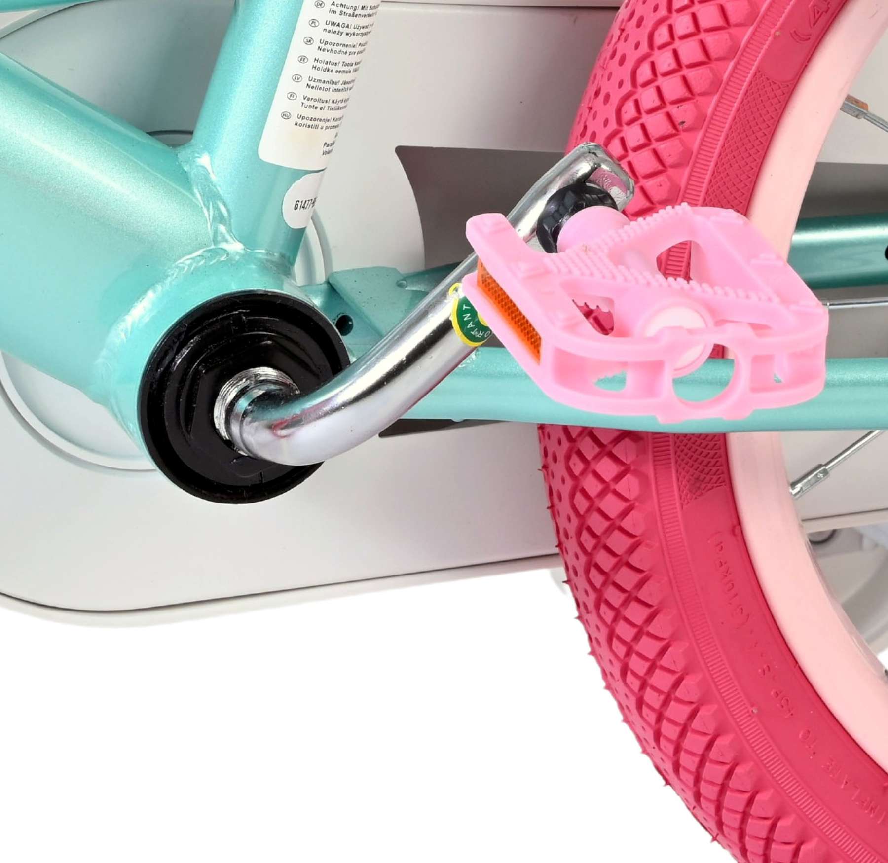 Volare Unicorn Kinderfiets 14 inch Meisjesfiets Groen Twee Handremmen - Afbeelding 10