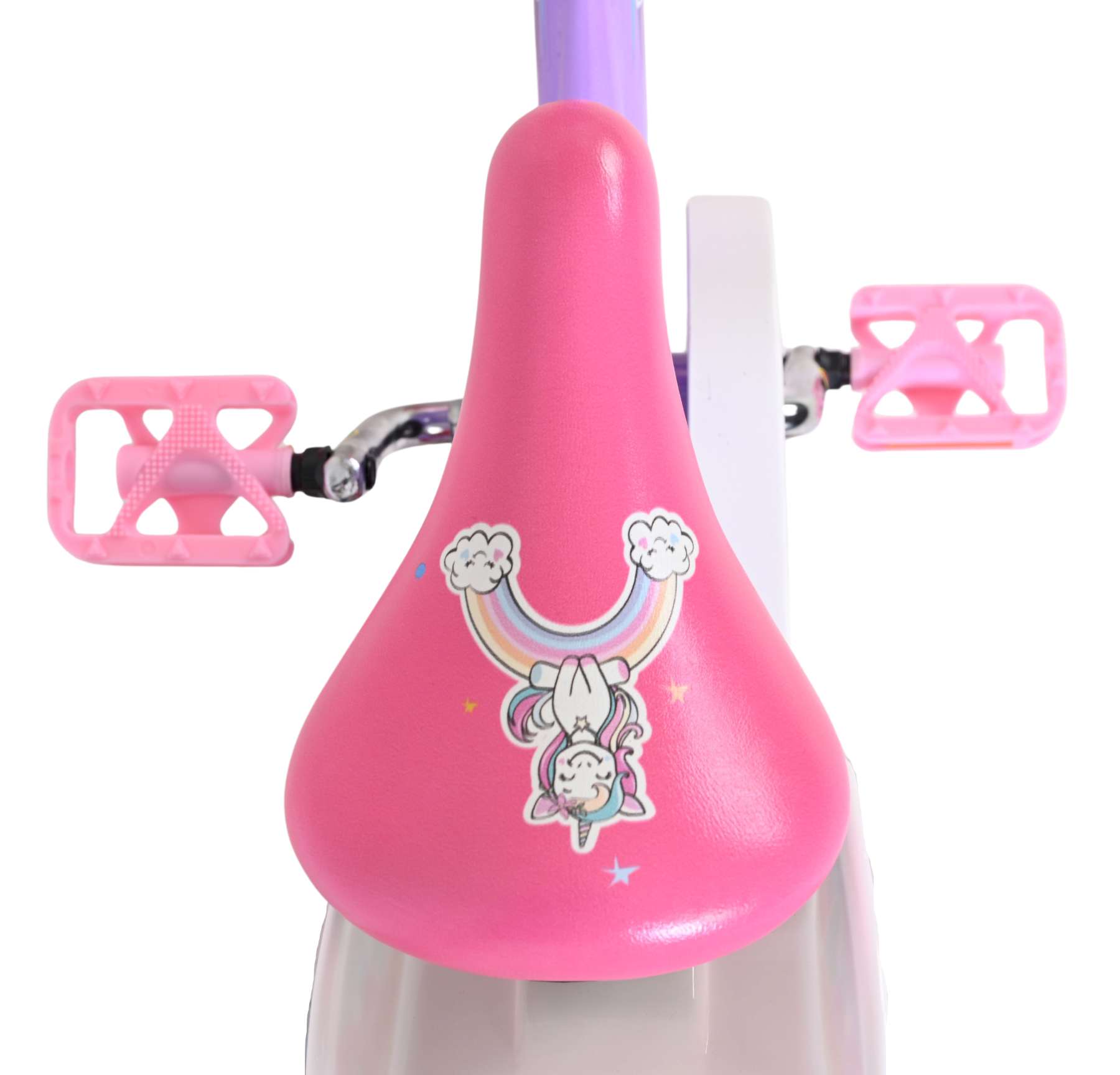 Volare Unicorn Kinderfiets 14 inch Meisjesfiets Paars - Afbeelding 4
