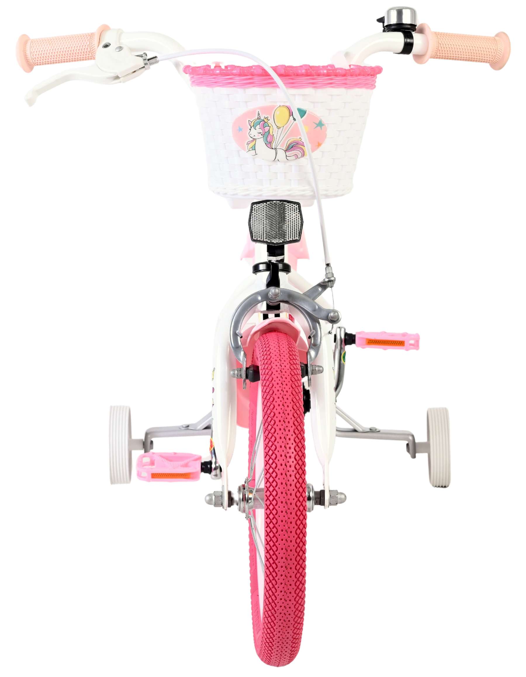 Volare Unicorn Kinderfiets 14 inch Meisjesfiets Wit - Afbeelding 6