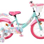 Volare Unicorn Kinderfiets 16 inch Meisjesfiets Groen