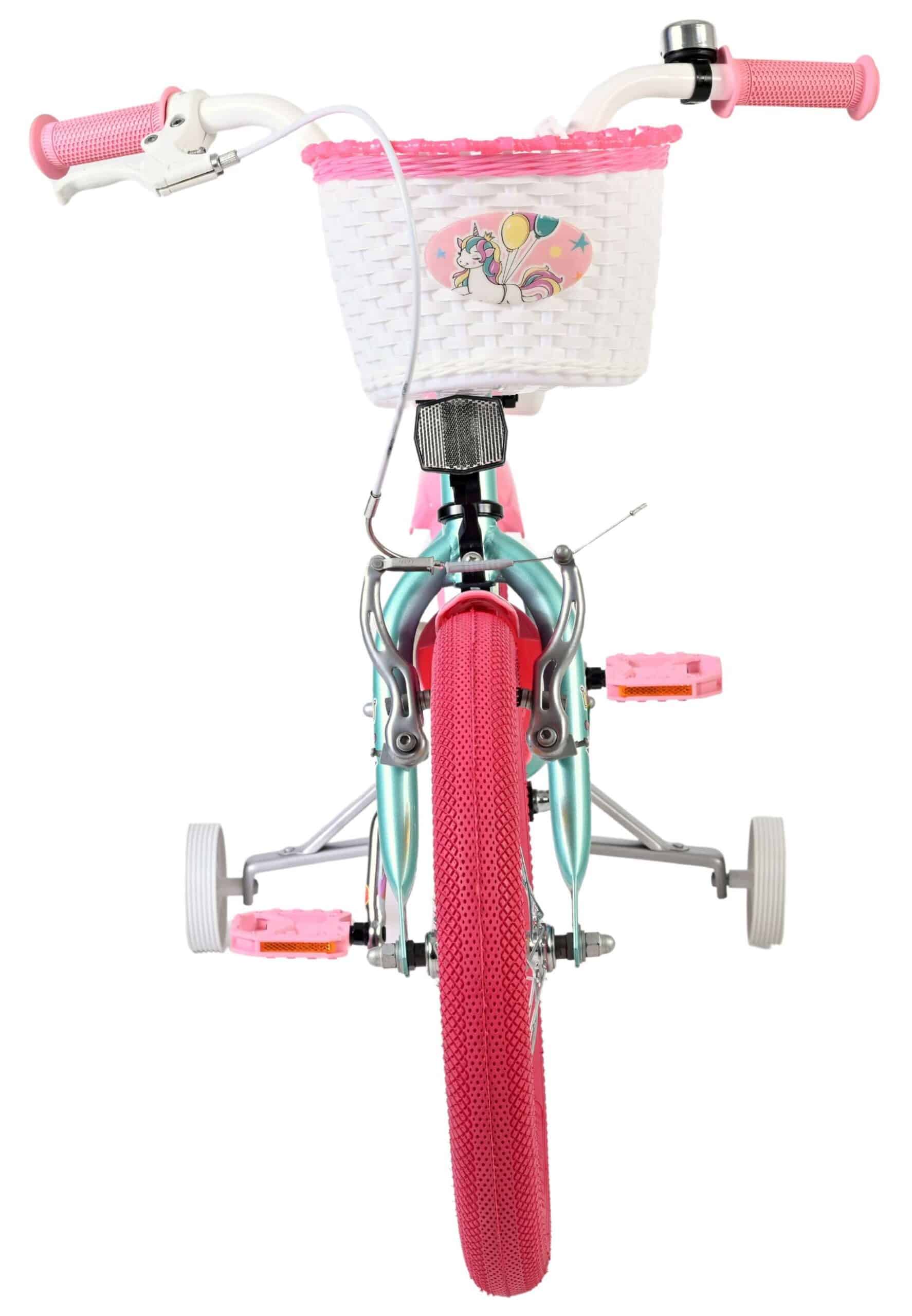 Volare Unicorn Kinderfiets 16 inch Meisjesfiets Groen - Afbeelding 6