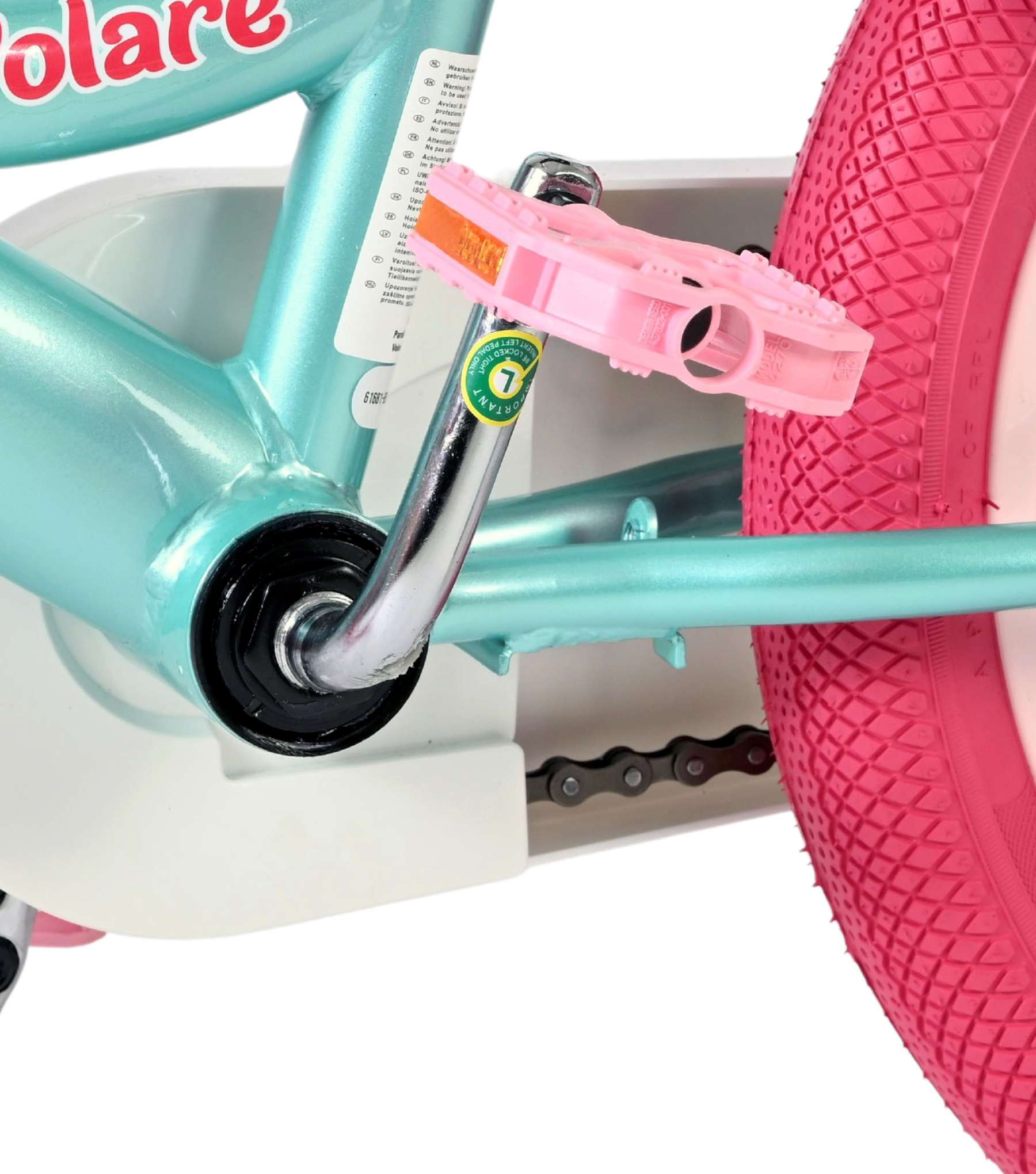 Volare Unicorn Kinderfiets 16 inch Meisjesfiets Groen - Afbeelding 9