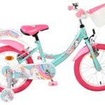 Volare Unicorn Kinderfiets 16 inch Meisjesfiets Groen Twee Handremmen