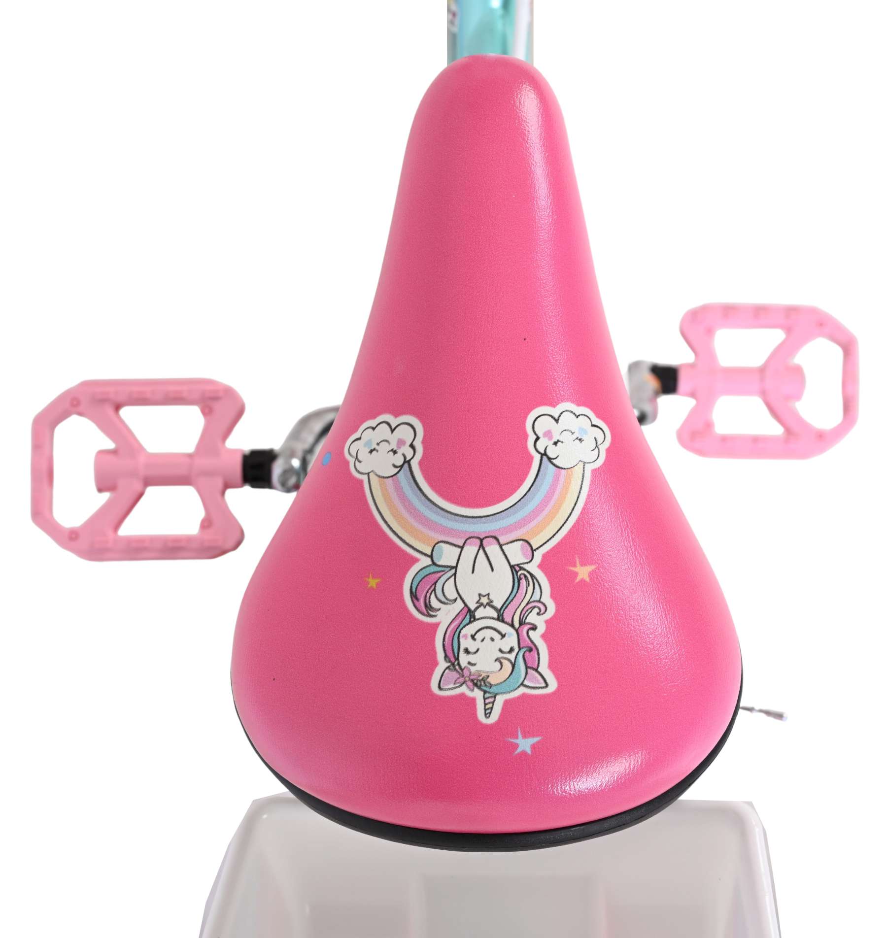 Volare Unicorn Kinderfiets 16 inch Meisjesfiets Groen Twee Handremmen - Afbeelding 4