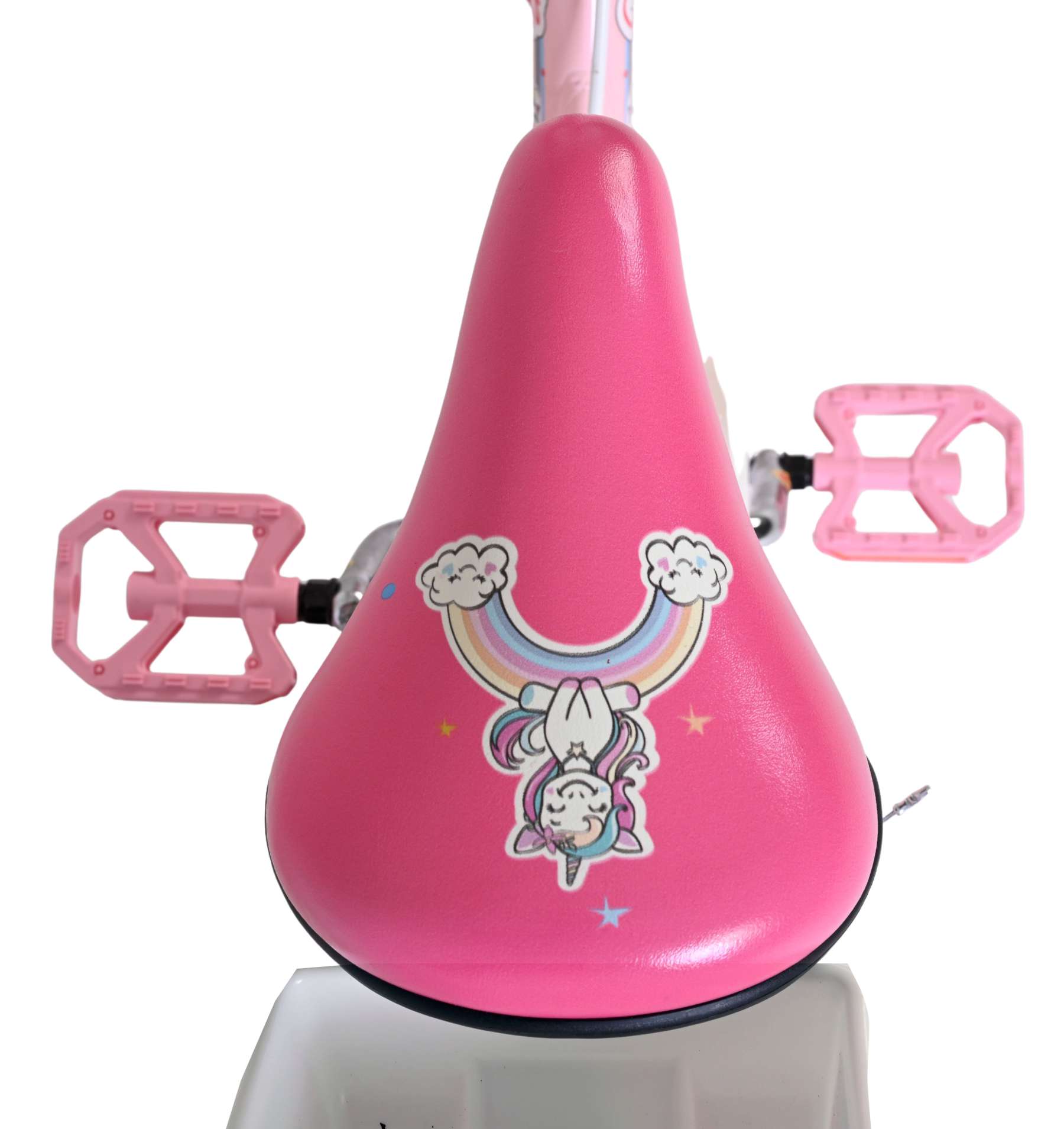 Volare Unicorn Kinderfiets 16 inch Meisjesfiets Roze Twee Handremmen - Afbeelding 4