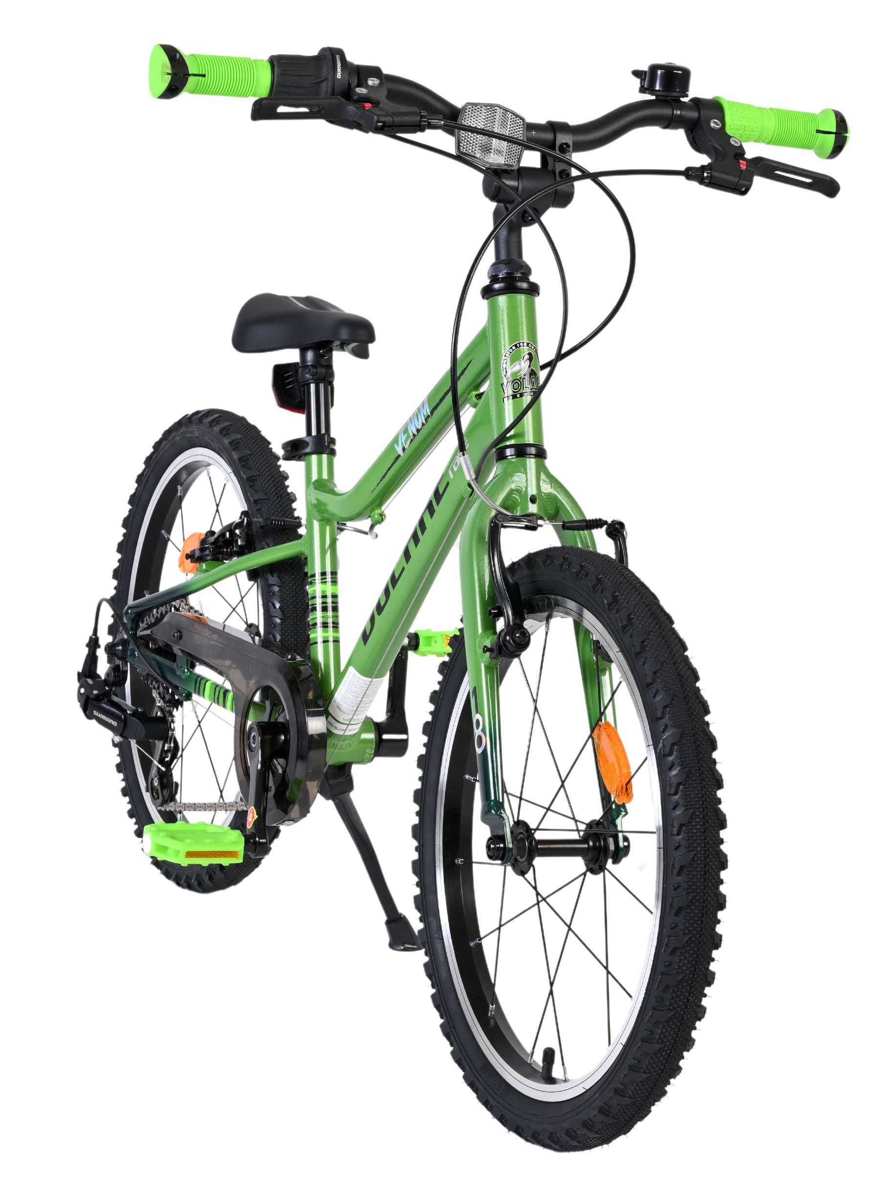 Volare Venom Kinderfiets 18 inch Jongensfiets Groen 6 Versnellingen - Afbeelding 6