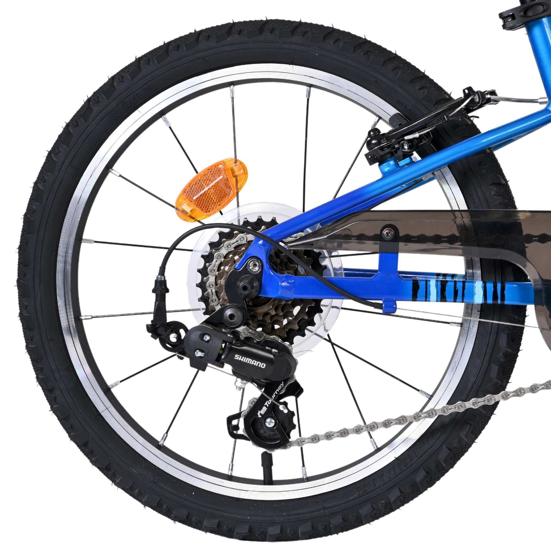 Volare Venom Kinderfiets 18 inch Jongensfiets Blauw 6 Versnellingen - Afbeelding 2