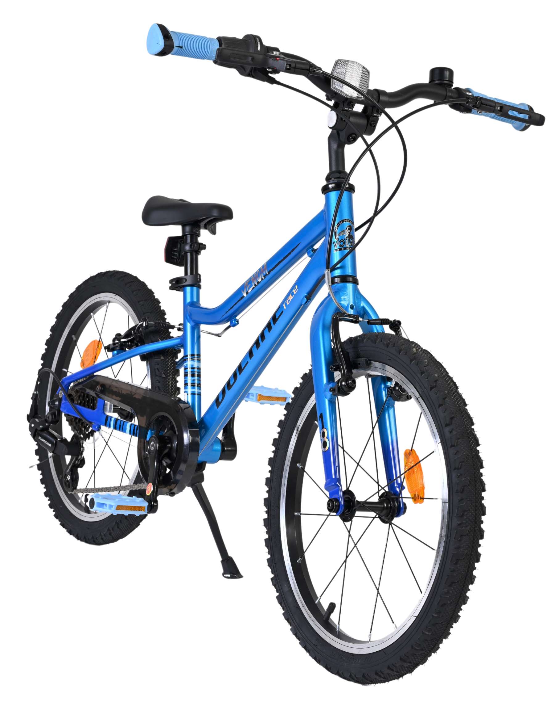 Volare Venom Kinderfiets 18 inch Jongensfiets Blauw 6 Versnellingen - Afbeelding 6