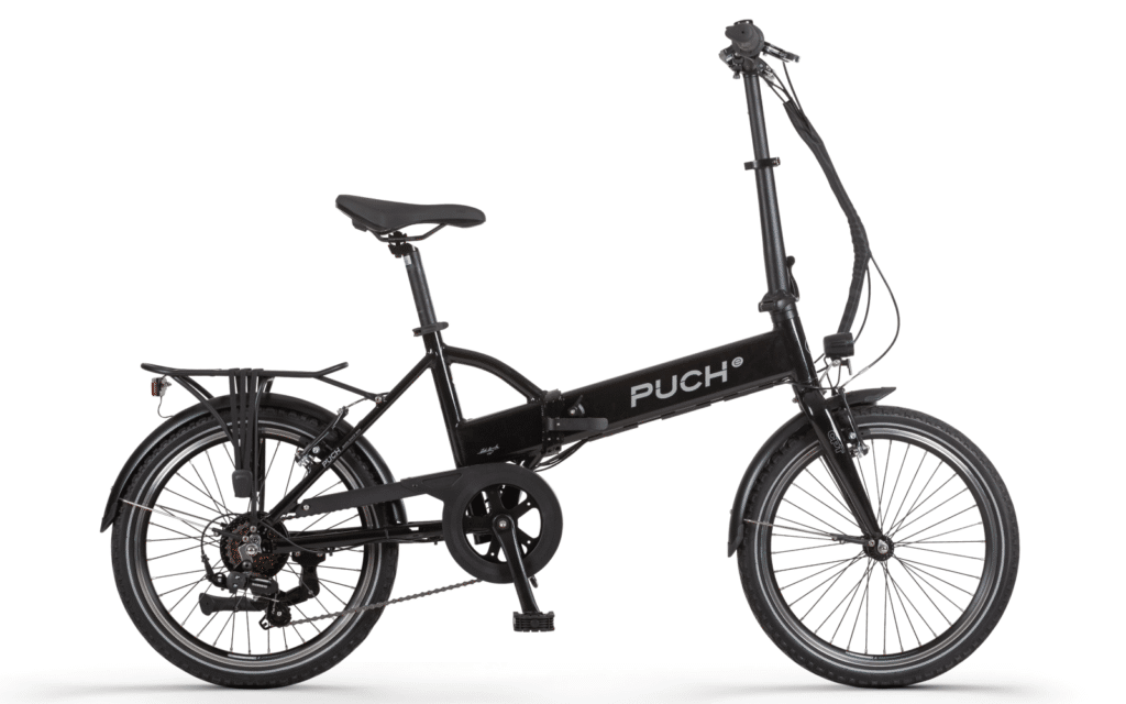Puch E-Easy Elektrische Stadsfiets Black Glossy 36 cm