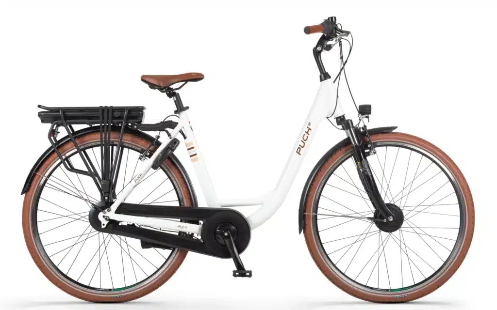 Puch E-Folk N7 Elektrische Damesfiets White Glossy 55 cm